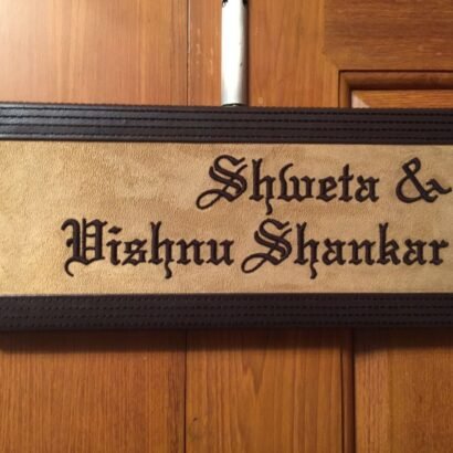 Table Nameplates – Genuine Leather