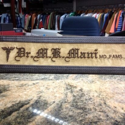 Table Nameplates – Imitated Leather